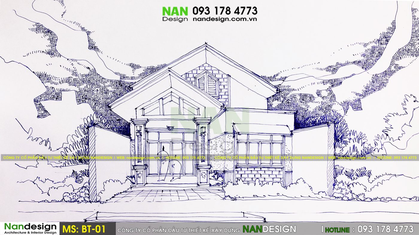 Thiết Kế Nhà Đẹp- Galary Vẽ Tay- Nandesign- Nanmedia