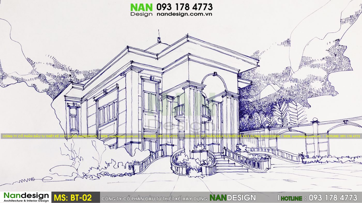 Thiết Kế Nhà Đẹp- Galary Vẽ Tay- Nandesign- Nanmedia