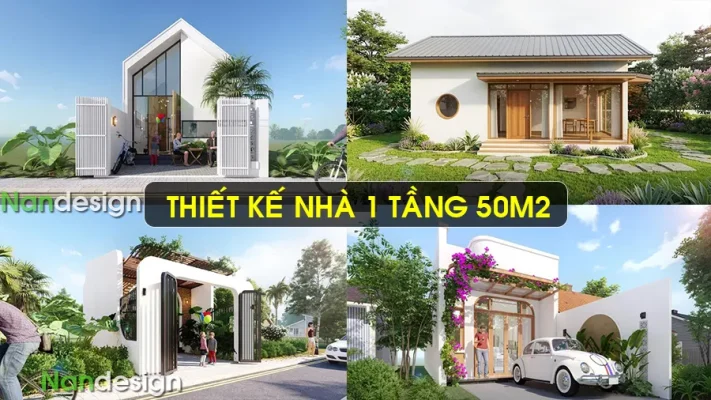 65+ Mẫu Thiết Kế Nhà 1 Tầng 50m2 Đẹp Tiện Nghi Giá Rẻ